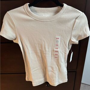 Old Navy Cream Ribbed Top